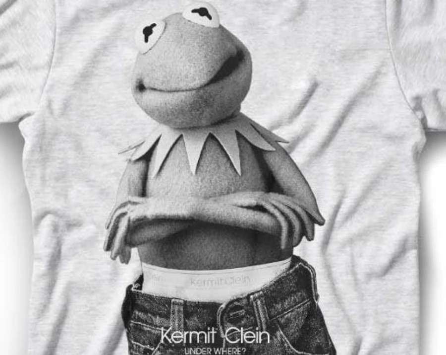 Kermit Clein T-shirt ~Tv Show Movie Tee ~ Shirt Pun Under Where? New Women's Vintage Breathable Tee Streetwear Oversized Loose