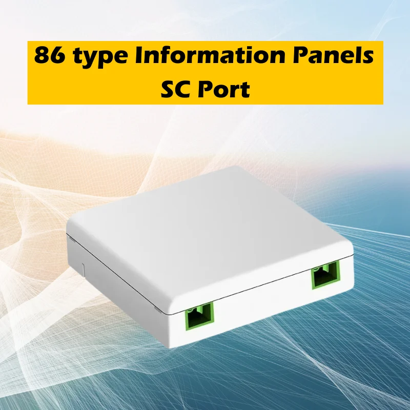 10pcs 86 Information Panels Fiber Panel Fiber Optic Terminal Junction Box 86 Desktop Box SC Port FTTH