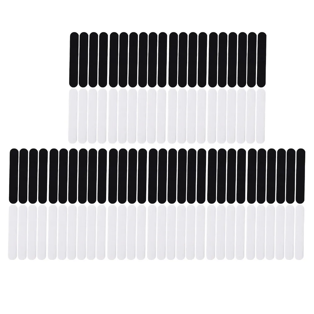 100Pcs Comfortable White Hat Sweat Liner Cloth 23.5x3.7cm Cap Sweat Pad Hat Sweat Absorber For Sports Fitness