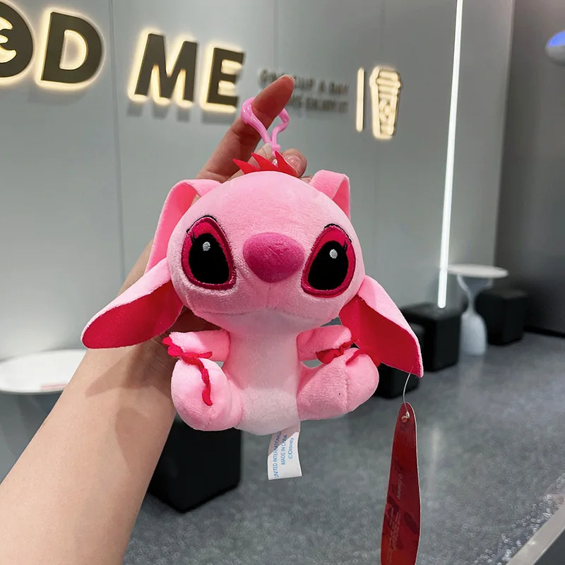 Cartoon Stitch Plush Toys To Stitch The Star Baby Doll Accessories Cute Ornament Room Decorated Pink Is A Cute Girly Heart