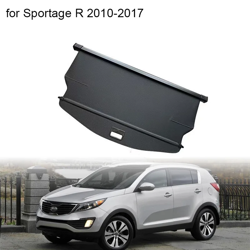 Trunk Curtain Cover Organizer For Kia Sportage R 2010-2017 Rear Rack Partition Shelter Shield Shade Luggage Cargo Storage