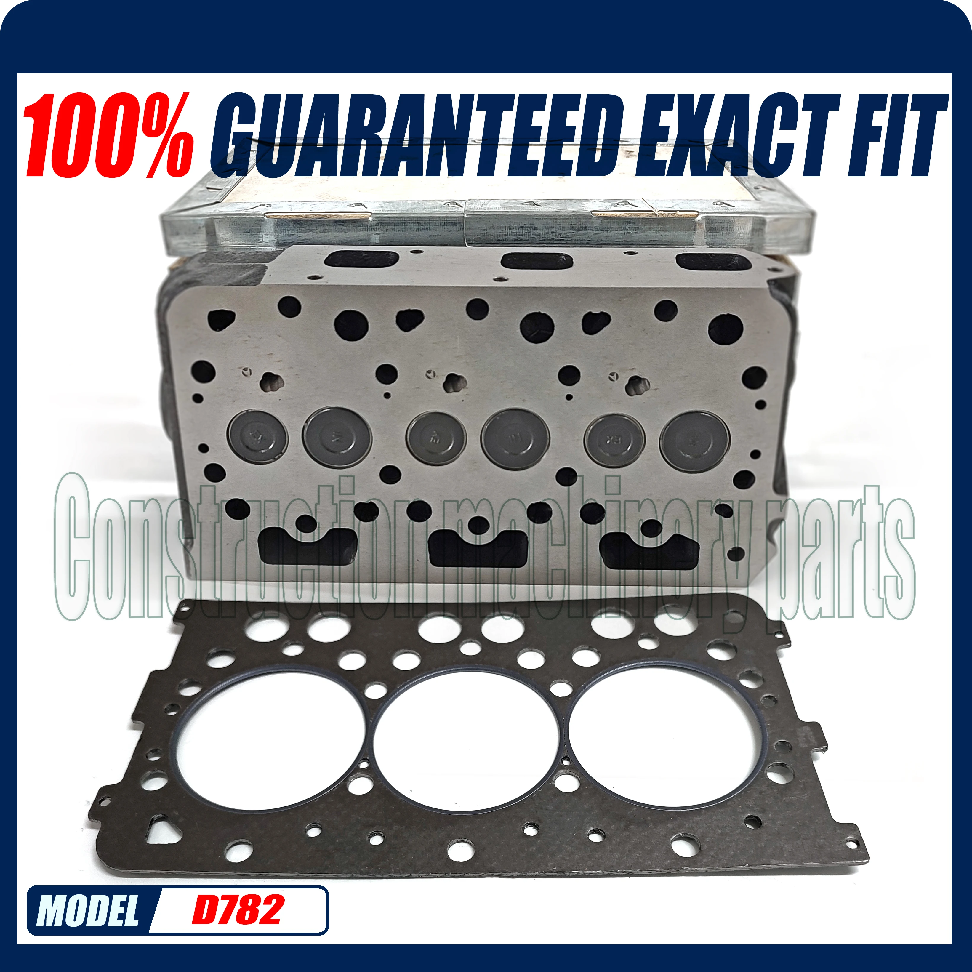 New In Stock D782 Cylinder Head Assy With Valve + Graphite Cylinder Head Gasket For Kubota Engine