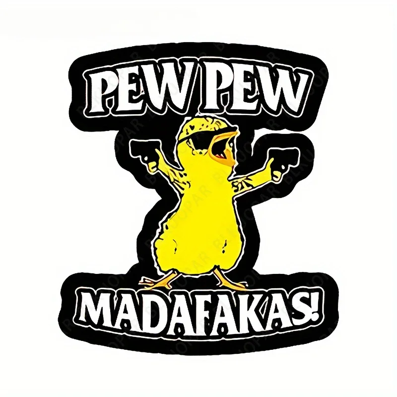 Pew Pew Madafakas Car Decal Cartoon Anime Theme Self-Adhesive Vinyl Sticker PVC Waterproof for Cars Motorcycle Notebook