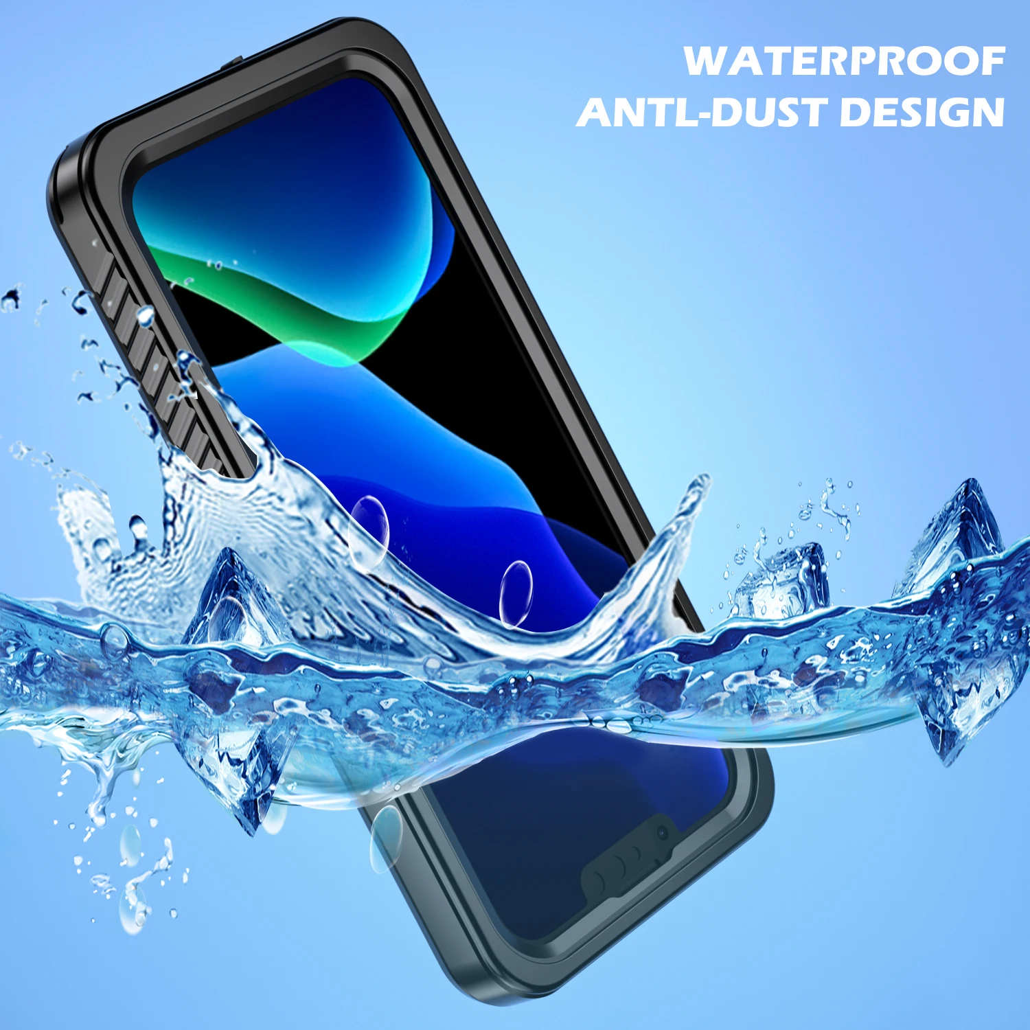 

360° Fully Sealed IP68 Waterproof Transparent Phone Case For iPhone 15 13 14 Pro Max Plus Swimming Shockproof Protective Cover