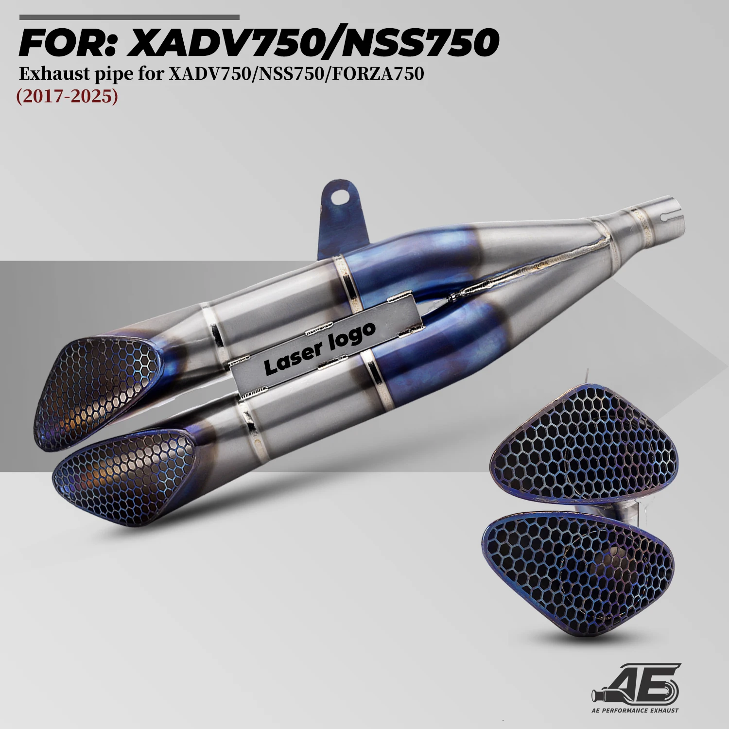 

For X-ADV750 FORZA750 XADV750 NSS750 2017-2025 full system motorcycle exhaust pipe muffler escape modification connection