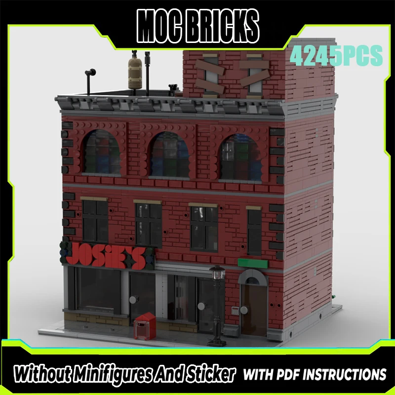

Exquisite new product MOC building block street view building model hell technology modular children's toy gift DIY assembly set