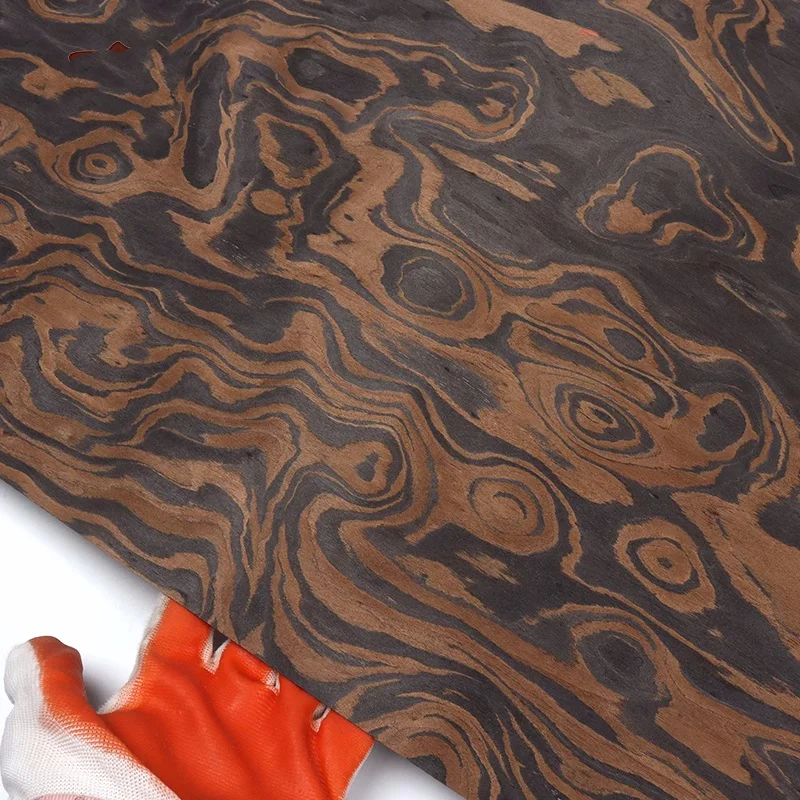 Veneer wood  Personalized Decoration Embellishment Totem random Pattern Technology Black Walnut Tree root tree bark