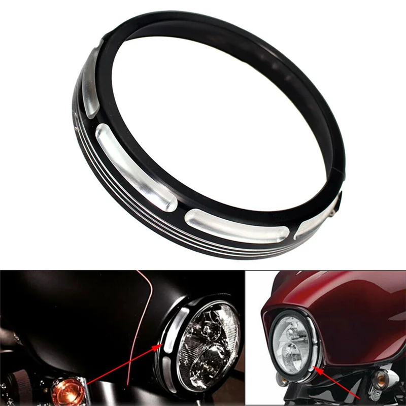 For Motorbike Conversion light lamp Cover 7 inch Lamp Cover light lamp Trim Cover Trim Cover Protective