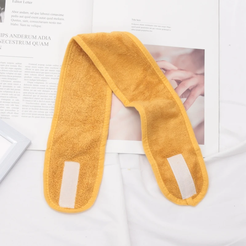 Frauen Einstellbare SPA Gesichts Stirnband Bad Make-Up Haarband Stirnbänder für Gesicht Waschen Weiche Frottee Haar Zubehör Dusche Kappe – Detail 10
