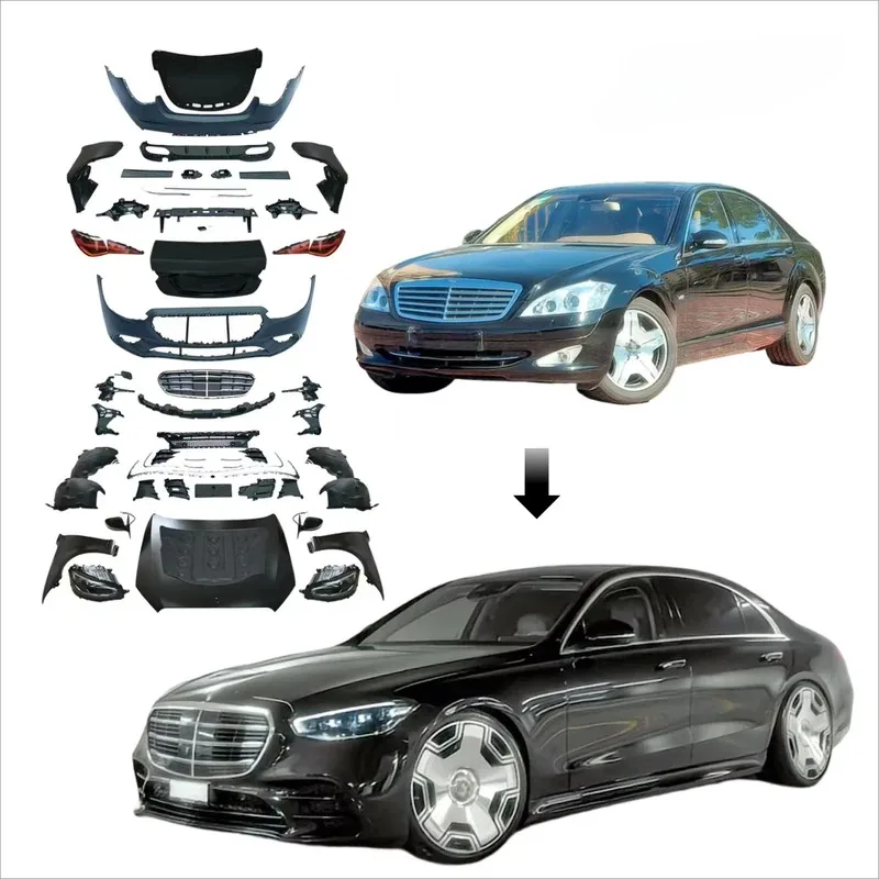 

Body Kits for S-class W221 Upgr to W223 S450 Luxury Bodykit 2005-2013 Facelift to 2023 Assemble 1:1 Rear Fender