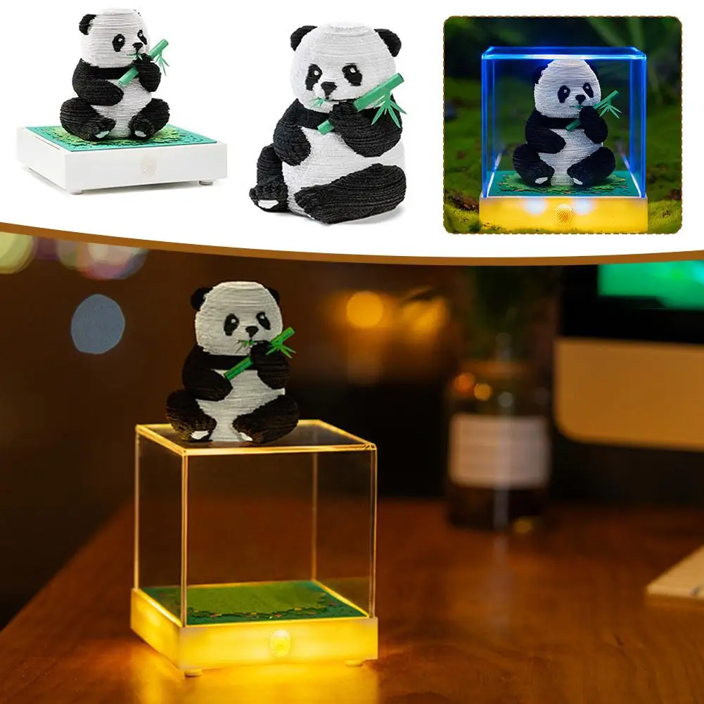 NEW High-looking 3D Carving Notepad Mini Panda Paper Post DIY Memo Memos Handmade Model Hand-tear Note Funny Crafts Paper G B6P6