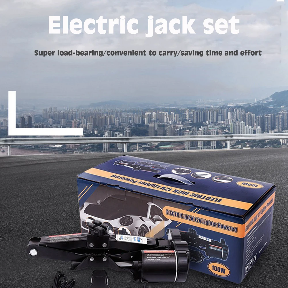 Electric Jack 4400lbs 12V Car Jack Electric JackLifting Portable Machinisms Lift Jack Wheel Disassembly Aids Auto Repair Tools