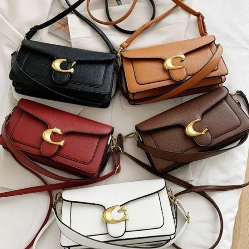 Imagen 2 del producto 2025 nuevo bolso pequeño de Caviar para mujer, bolso cruzado portátil de doble uso, bolsos de moda simples transfronterizos, bolsos cruzados para mujer