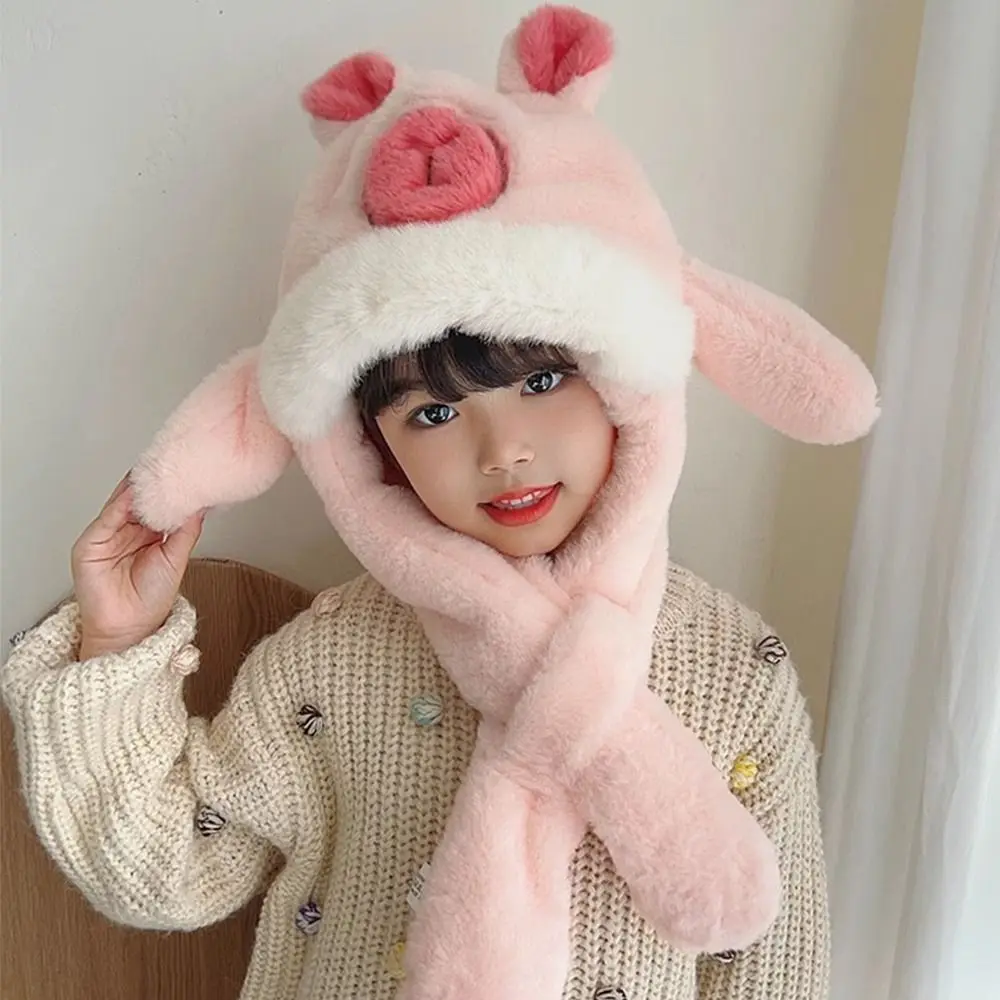 

Creative Ear Protection Hat Movable Ears Cute Capybara Winter Warm Hat Windproof Pullover Children's Pullover Cap Cold Weather