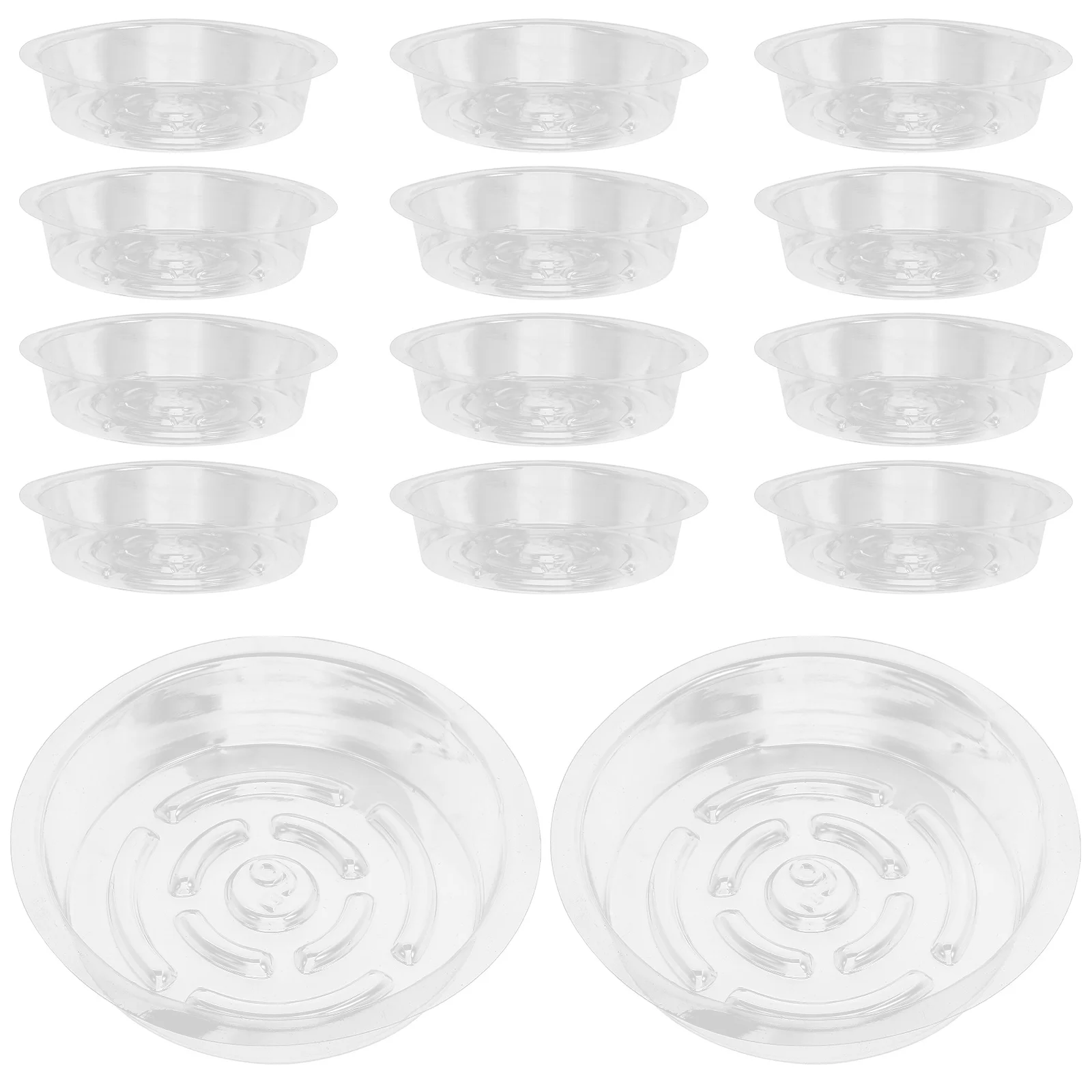 

30Pcs Easy Clean Flower Pot Trays Long Service Life Collect Excess Water Drainage Soil Spillage Plant Trays for Pots