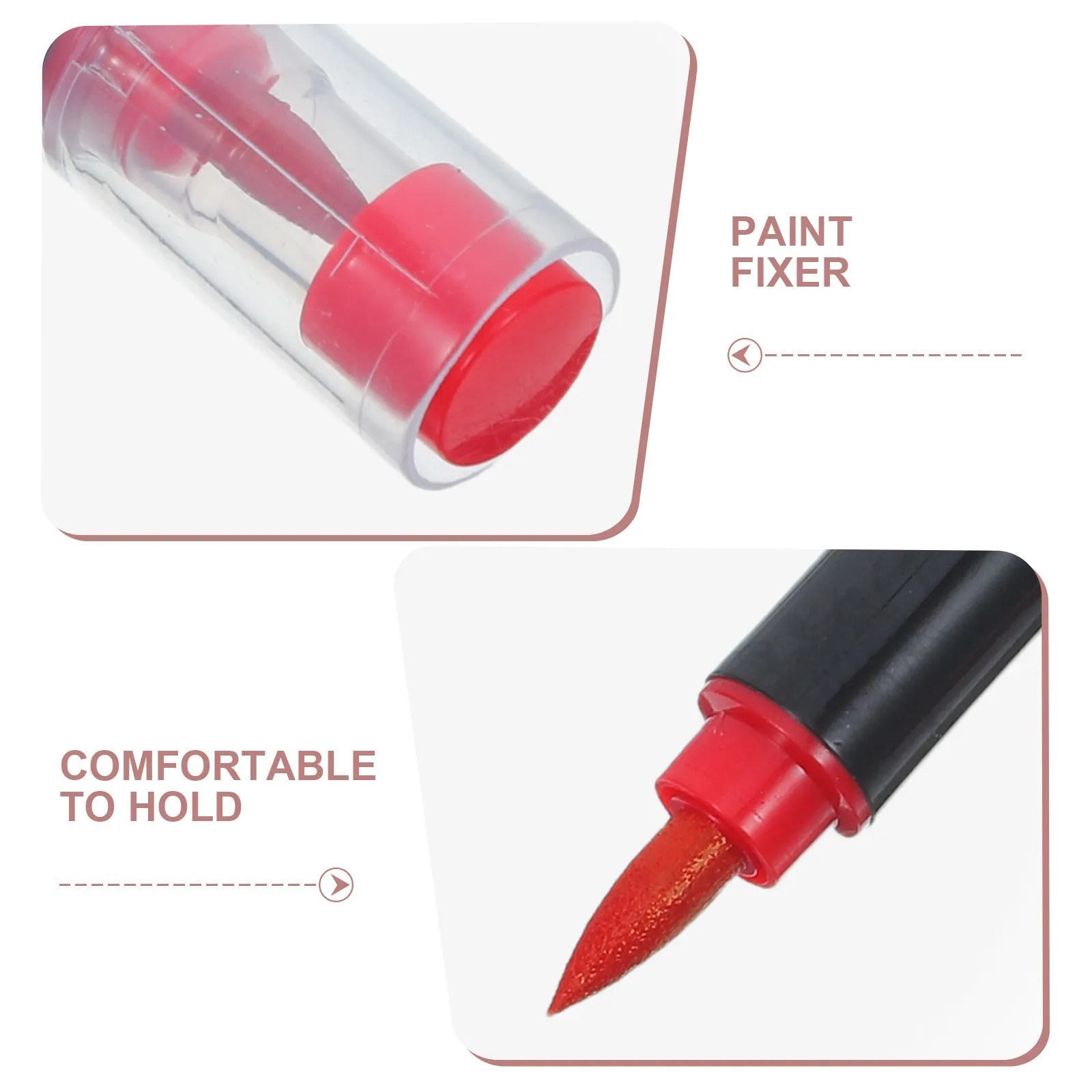 6Pcs Tombstone Restoration Pen Oil-Based Waterproof Uv-Resistant Headstone Marker Quick-Dry Pen for Outdoor Memorial Repair