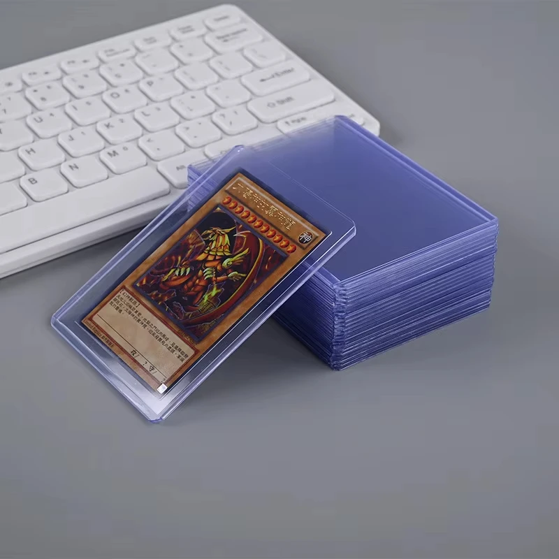 25 قطعة من أكمام بطاقات PVC الشفافة، بطاقة الألعاب، حافظة بطاقات من البلاستيك الصلب، حامل بطاقات واقية، حافظة بطاقات التداول #5