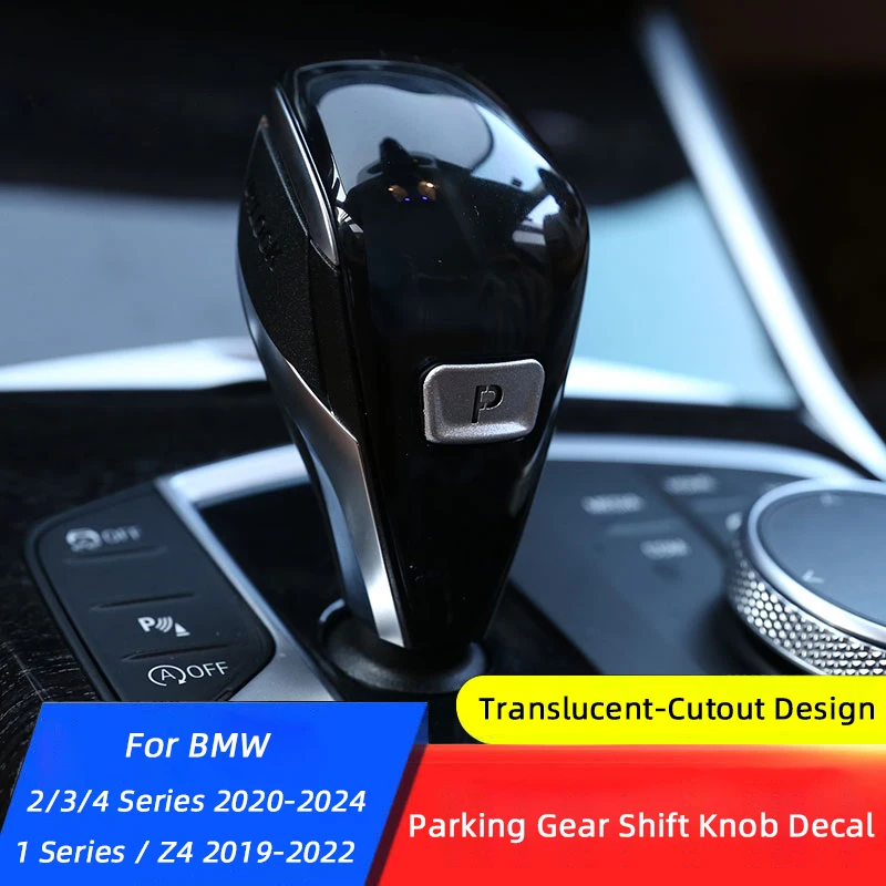For BMW 1 2 3 4 Series Z4 F40 G20 G80 G28 G23 G42 G29 2019 2020-2024 Car Gear Shift Knob Parking Brake P Button Trim Sticker