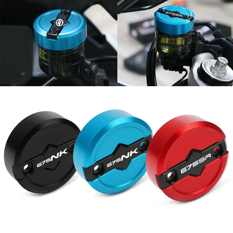 صالح لل 675SR 675SR-R 675NK 500SR VOOM 675 SR SRR NK 675SRR دراجة نارية الملحقات CNC الجبهة سائل الفرامل خزان غطاء تغليف