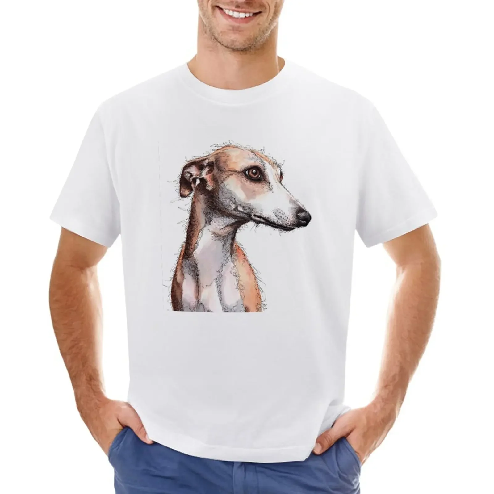 

Beautiful Sighthound, Greyhound, Galgo, Lurcher T-Shirt Aesthetic clothing graphics sports fans mens tall t shirts