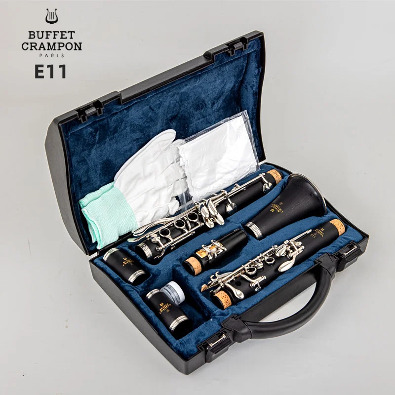 Buffet Crampon&Cie A PARIS E11 17 Key Bb Tune Bakelite Clarinet Playing Musical Instruments Clarinet with Accessories