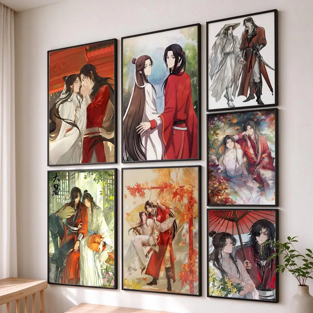 anime Heaven Officials Blessing Poster Poster HD Waterproof Self-Adhesive Art , Wall Decor Art Print for Bedroom,Decoration Gift