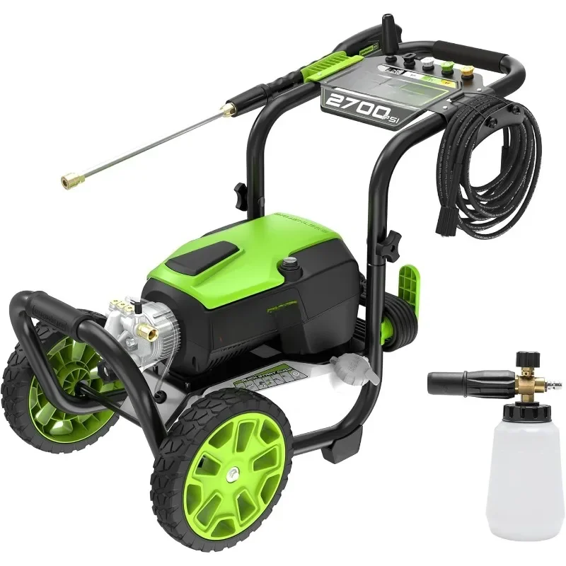 Pressure  Washer with Foam Cannon-Powerful Enough to Remove Pesky Dirt and Grime on Siding,Fences,Patios,Driveways,and Sidewalks