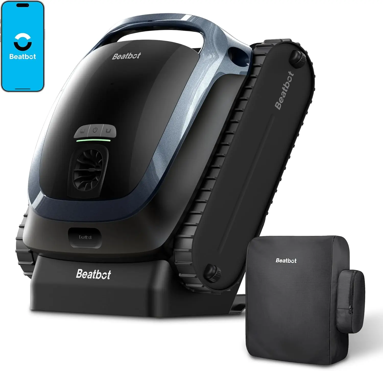 

Cordless Robotic Pool Vacuum Cleaner, Smart Surface Parking, Double-Pass Waterline Scrubbing, Beatbot AquaSense 2