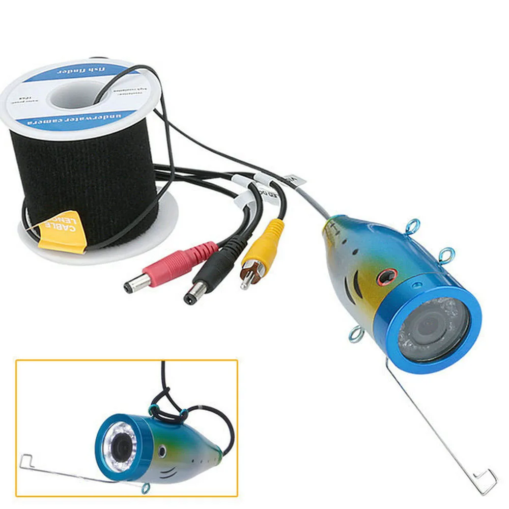 MAOTEWANG-Underwater Fishing Cable, LED Fish Camera, Head for Fish Finder, 15m,30M  1000TVL, 30 Pcs