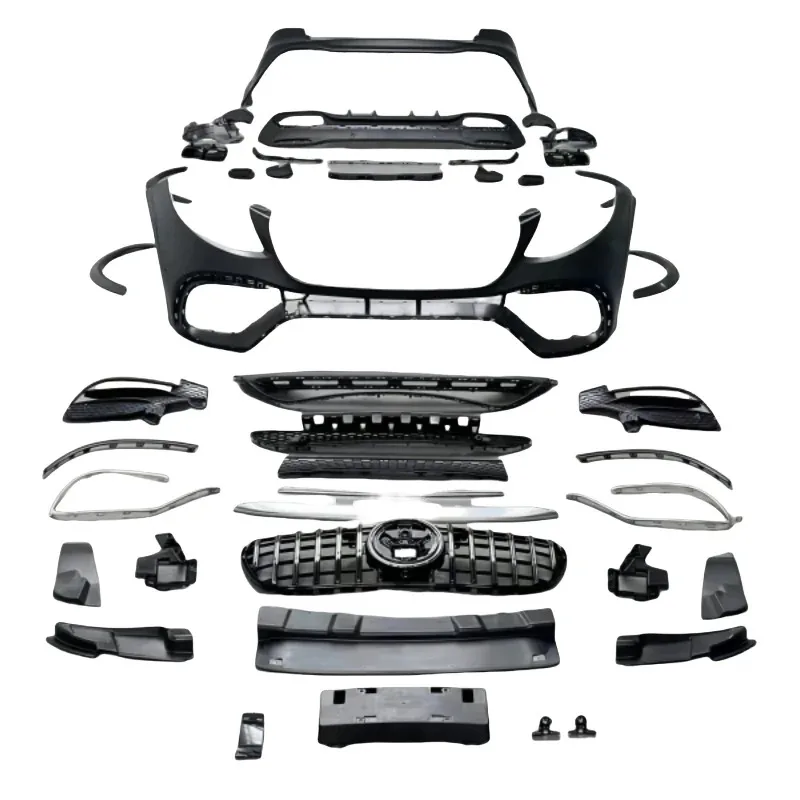 

Suitable for the GLE63 of GLE with the Plastic Material Large Front and Rear Bumper and Grille Surround Kit
