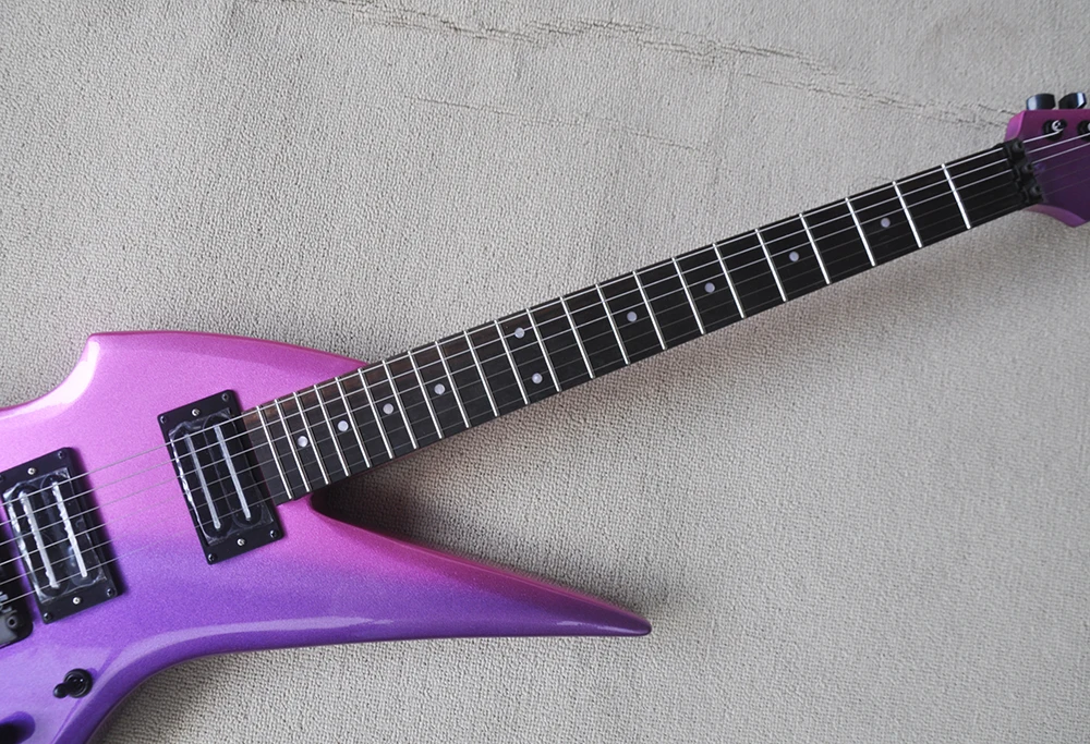 Purple 6 Strings Electric Guitar with Rosewood Fretboard,Can be Customized