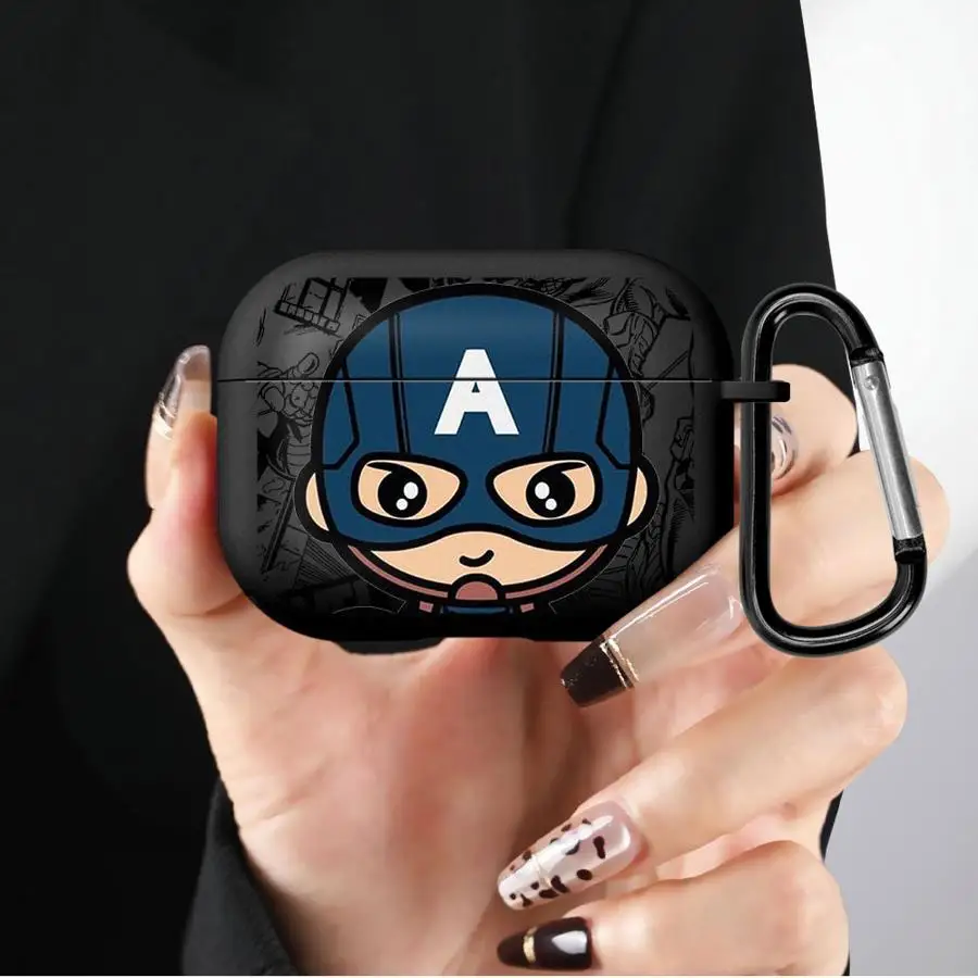 Soft Earphone Cases Cover Case For Airpods 3 4 1 2 Pro3 Pro2 Pro Cartoon Marvel Spiderman Groot