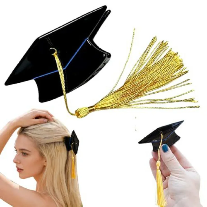 

Trendy Creative Graduation Theme Hair Claw Elegant Portable Women Hairpin Student Grad Party Decoration