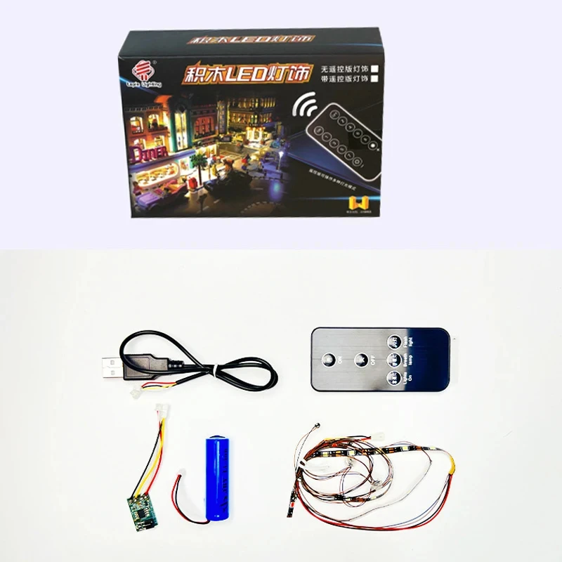 RC DIY ชุดไฟ LED สําหรับ LEGO T5010 การวิเคราะห์รถ SUV รถออฟโรด (เฉพาะไฟ LED, ไม่มีบล็อกรุ่น)