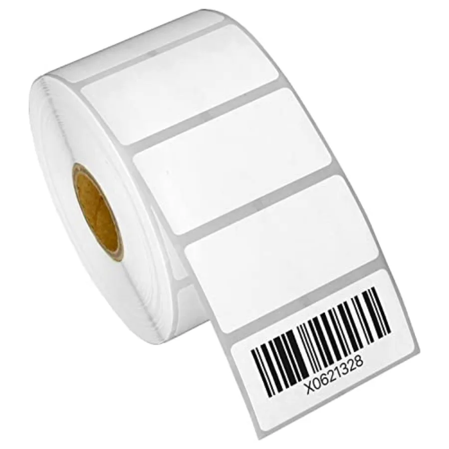 

OfficeSmartLabels 2" x 1" Removable Direct Thermal Labels - Compatible with Rollo and Zebra Desktop Printers and More 1" Core;
