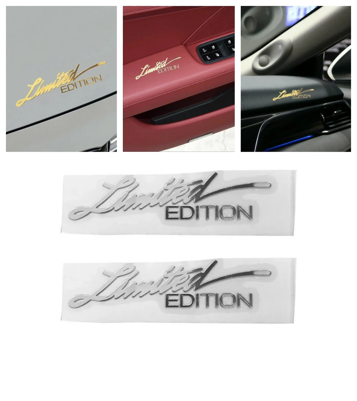 

2PC limited edition 3d car sticker gold badge badge metal sticker sticker car accessories motorcycle stickers Accessories