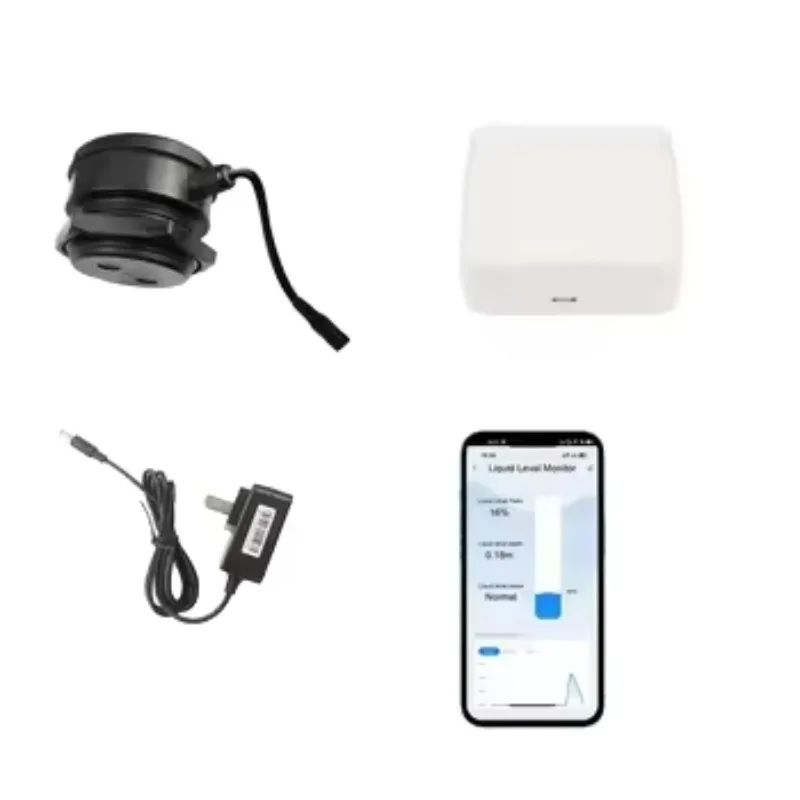 TLC2206-ZB  Tuya Smart Water Level Sensor with Gateway 10000L Tank Monitor Ultrasonic Liquid Level Measurement