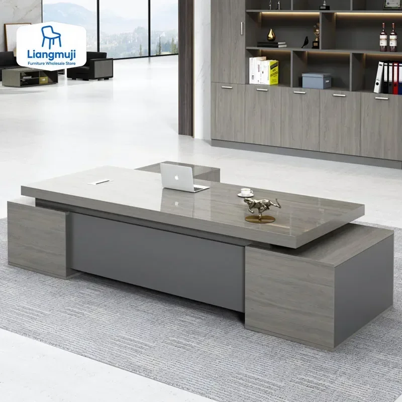 

Workstation Executive Office Desk Home Modern Computer Workshop Table Bedroom Furniture Corner Organizer Multifunction Study