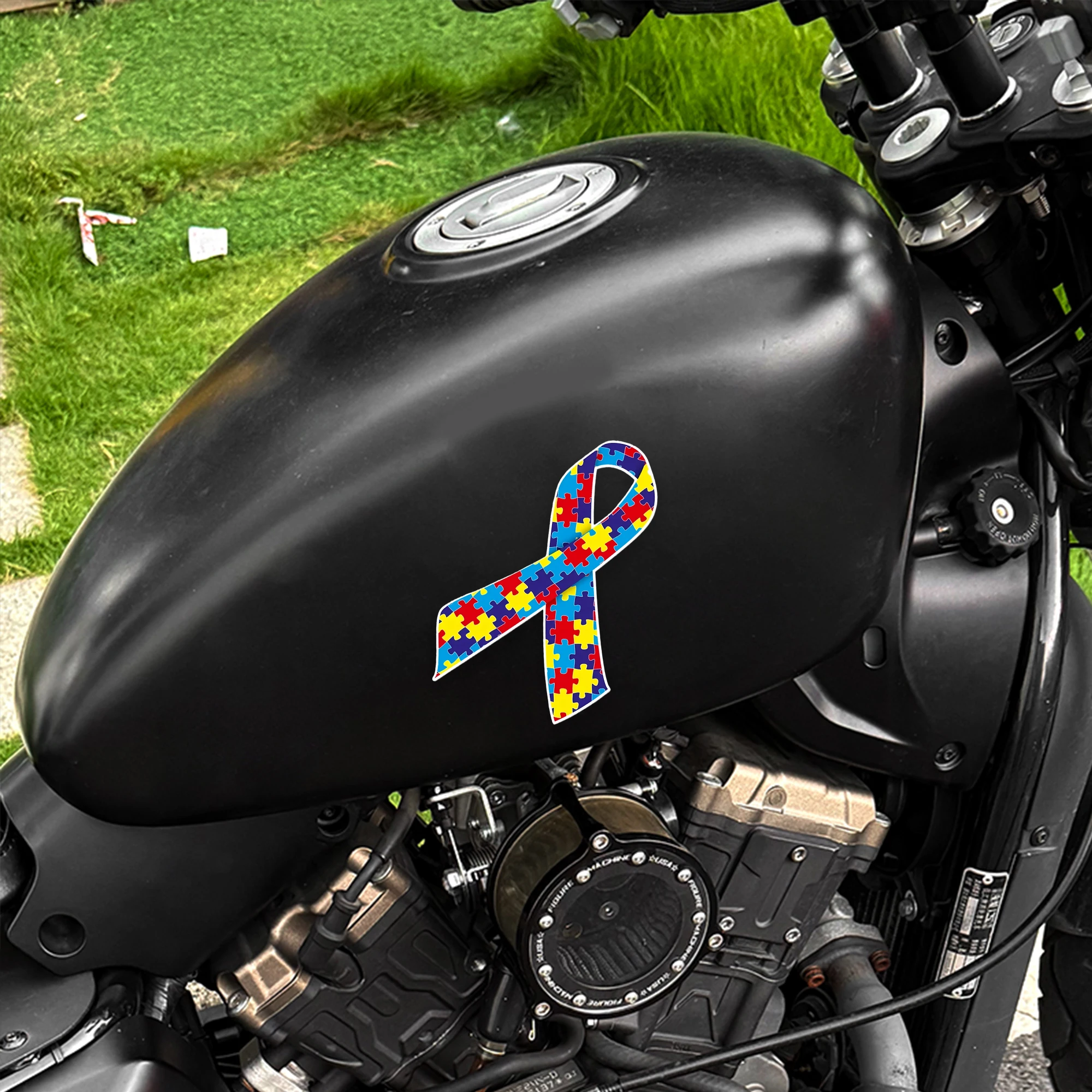 3PCS Autism Stickers Car Stickers Waterproof DIY Auto Window Bumper Motorcycle Fuel Tank Side Body Sunscreen Vinyl Decals view 5