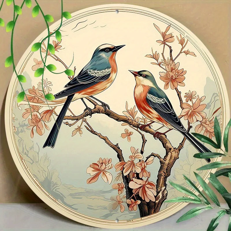 

Round Metal Aluminum Mark for Home, Living Room, Coffee Shop, Office, Wall Decoration Art, Wall Art Home Decor, 8in &11.8in 1pc