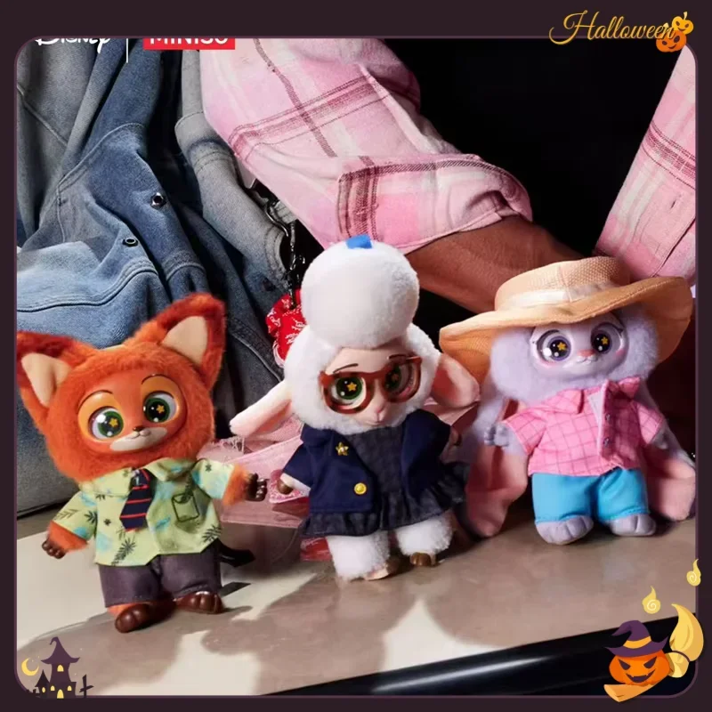 حقيبة ظهر من سلسلة Disney Zootopia صندوق أعمى من القطيفة على شكل قلادة أنيمي حقيبة عصرية مزخرفة صندوق غامض لجمع الهدايا