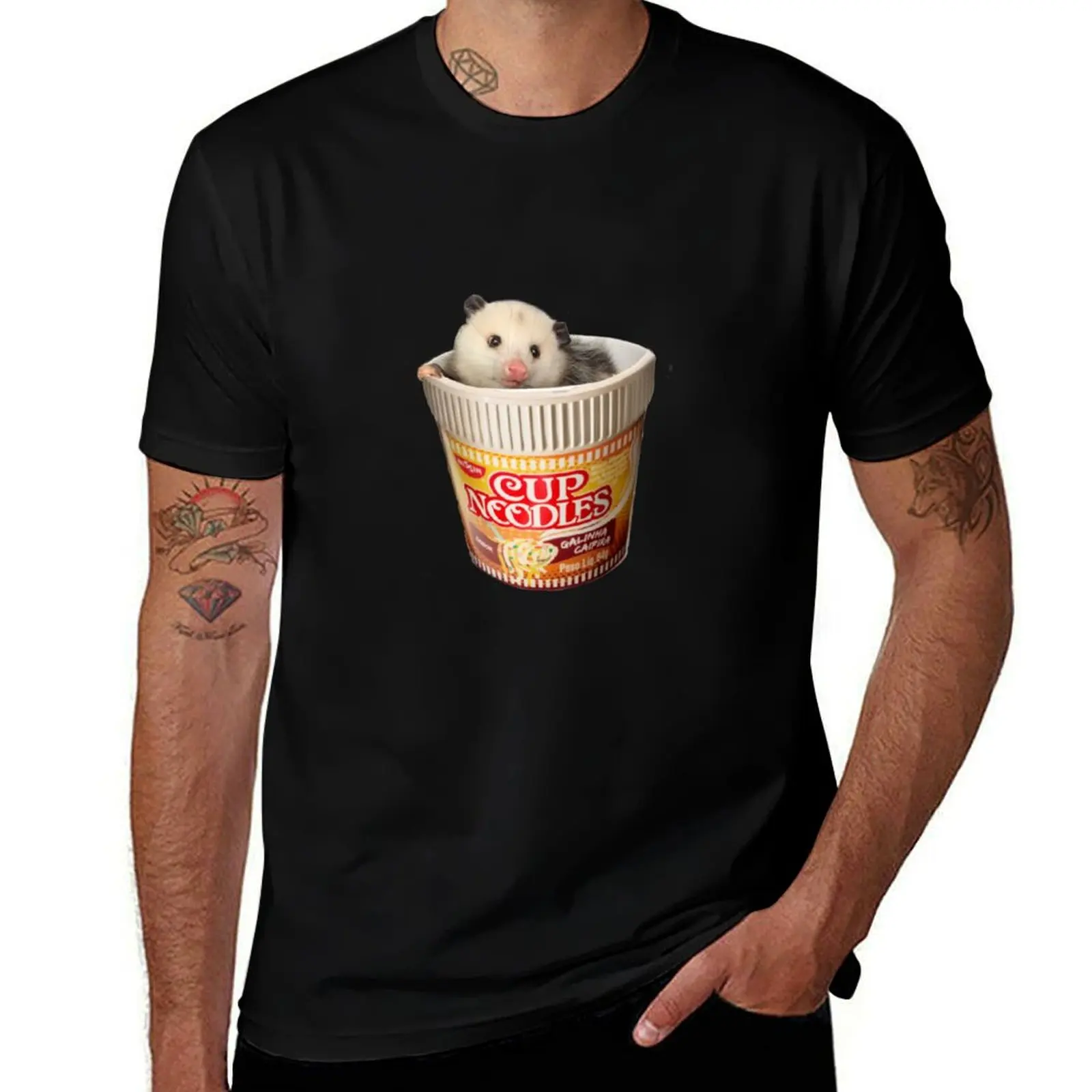 

cup o’ possum T-Shirt man t shirts graphic man t shirt graphic t shirts for man pack cotton T-shirt