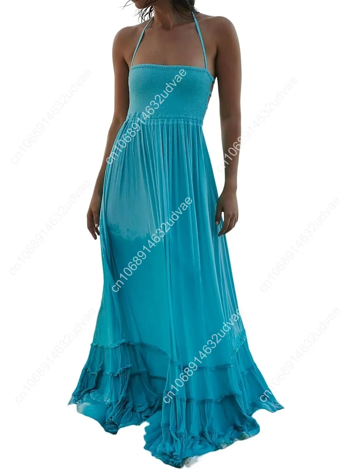 

Summer Boho Sexy Womens Backless Long Dresses