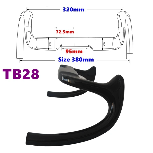 BIKEDOC HB27 Aero Bunchba Sprint Track Handlebar 320MM Carbon