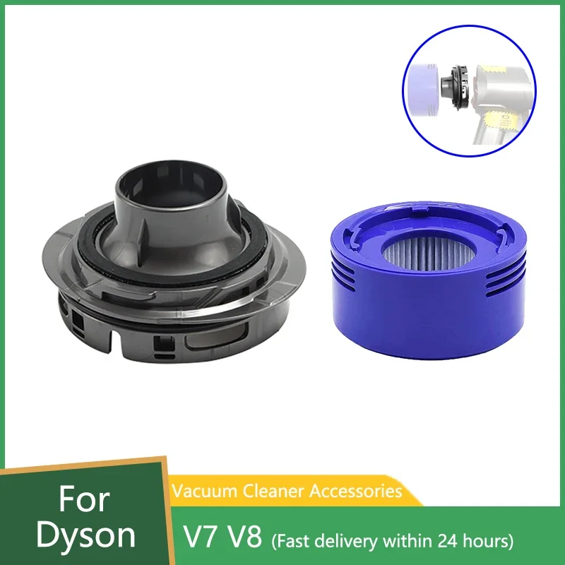 2 шт. задняя крышка двигателя, задний фильтр для пылесоса Dyson V7 V8, подметальная машина, комплект аксессуаров для фильтра, запасные части, инструмент