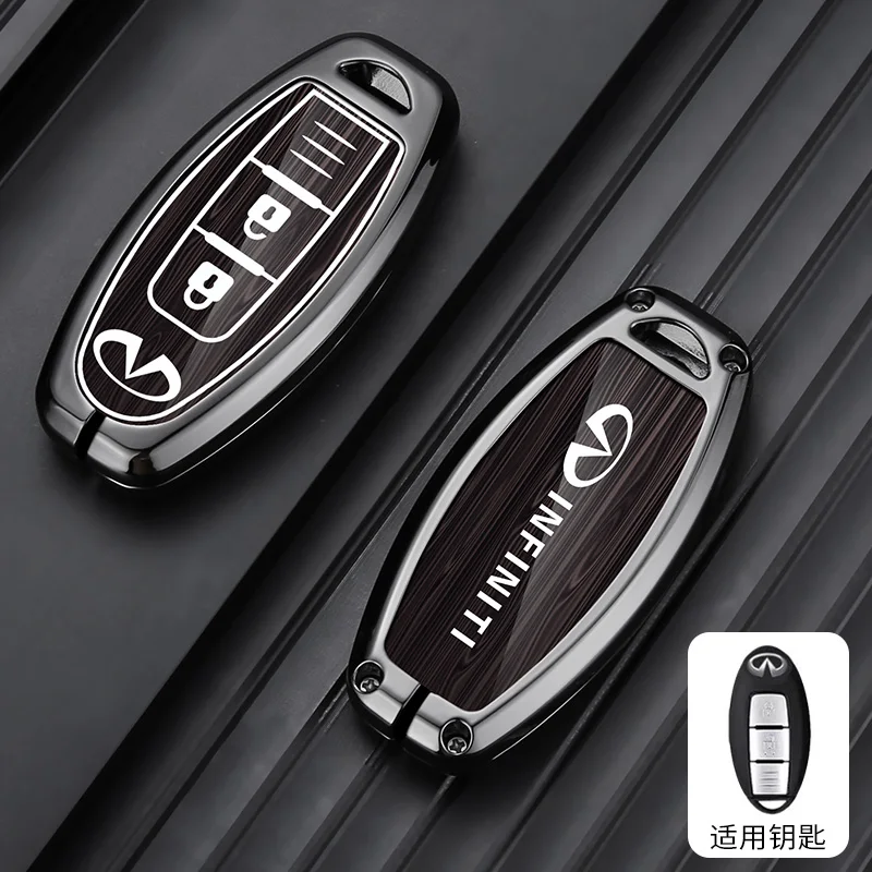 Zinc Alloy Car Key Case Cover Smart Remote Shell For Infiniti Q50 Q60 Q70 QX50 QX60 QX70 G25 EX FX JX35 FX25 FX35 EX35 FX37 JX35