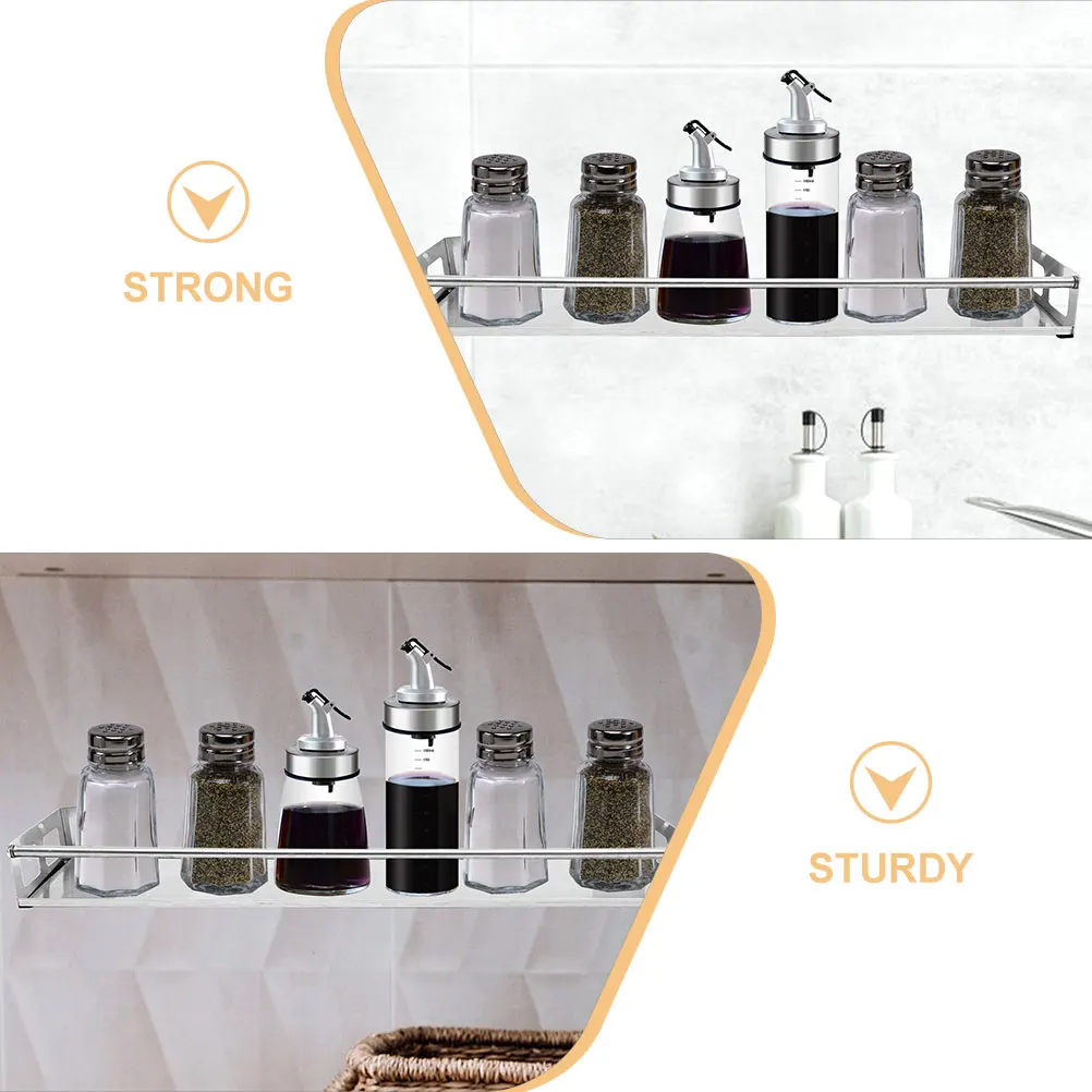 

Stainless Steel Mounted Pantry Organizer Storage Kitchen Spice Shelf Rack Organizer Kitchen Wall Shelf Spice Rack For