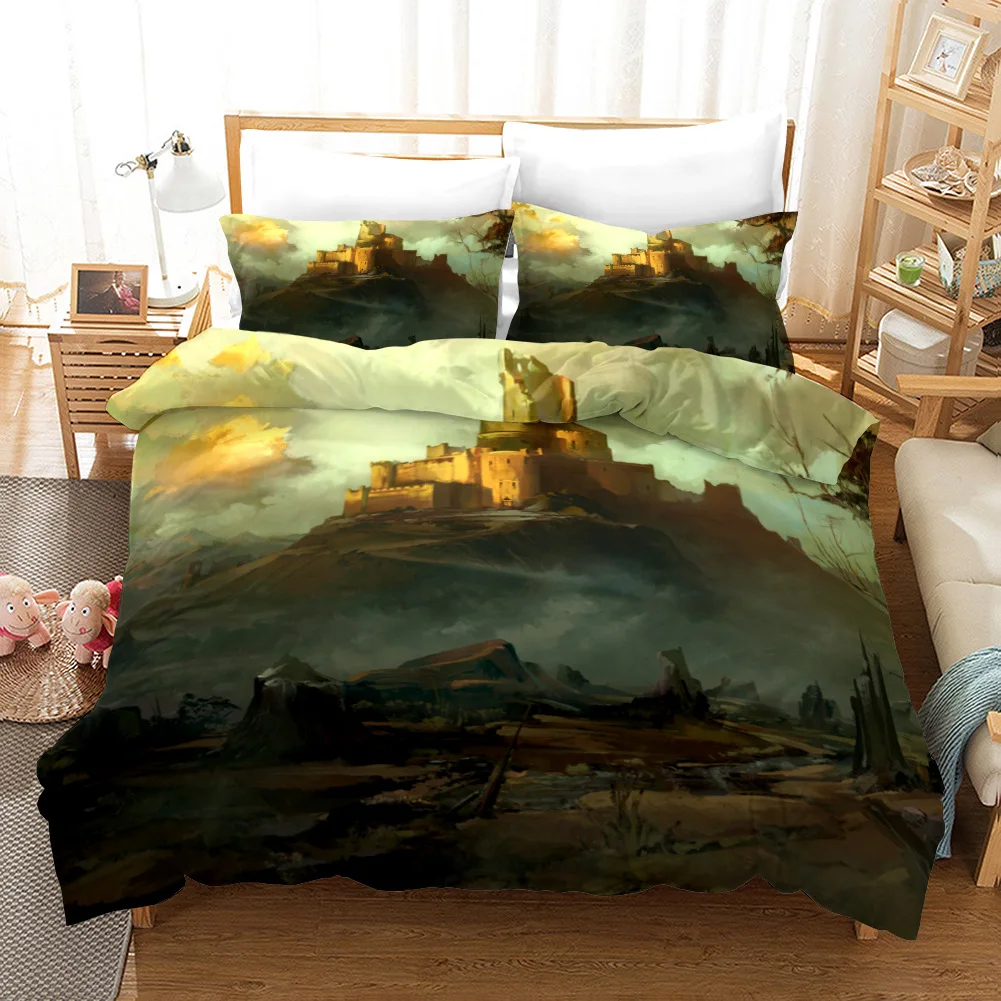 Imagem -03 - Pintura a Óleo Capa de Edredão Van Gogh Starry Night Print Bedding Conjunto Microfiber Quilt Cover Queen King Full Twin For Kids...