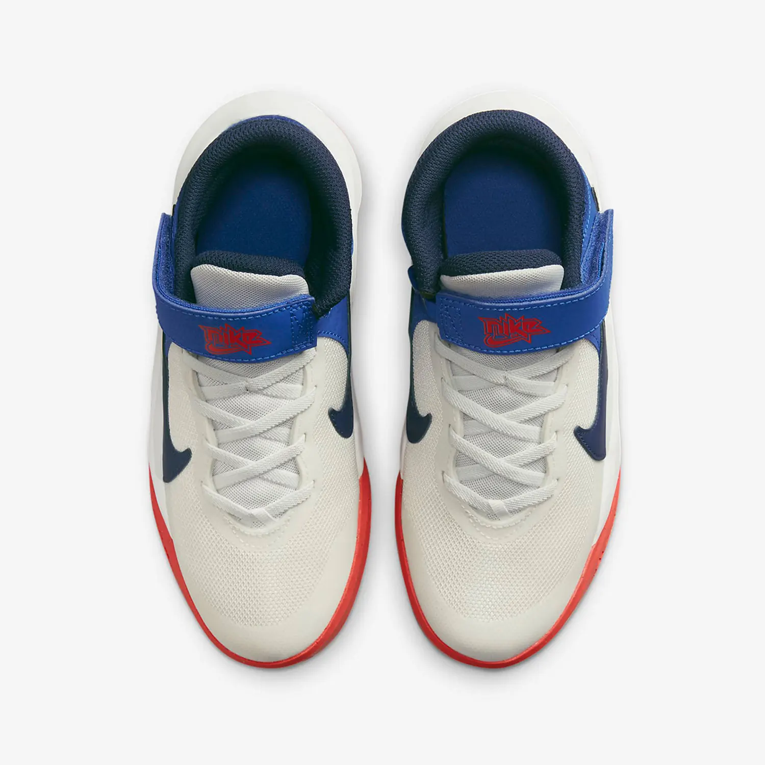 Nike genuine (GS) scarpe da basket sportive in velcro ammortizzanti per donna e bambino DD7303-103