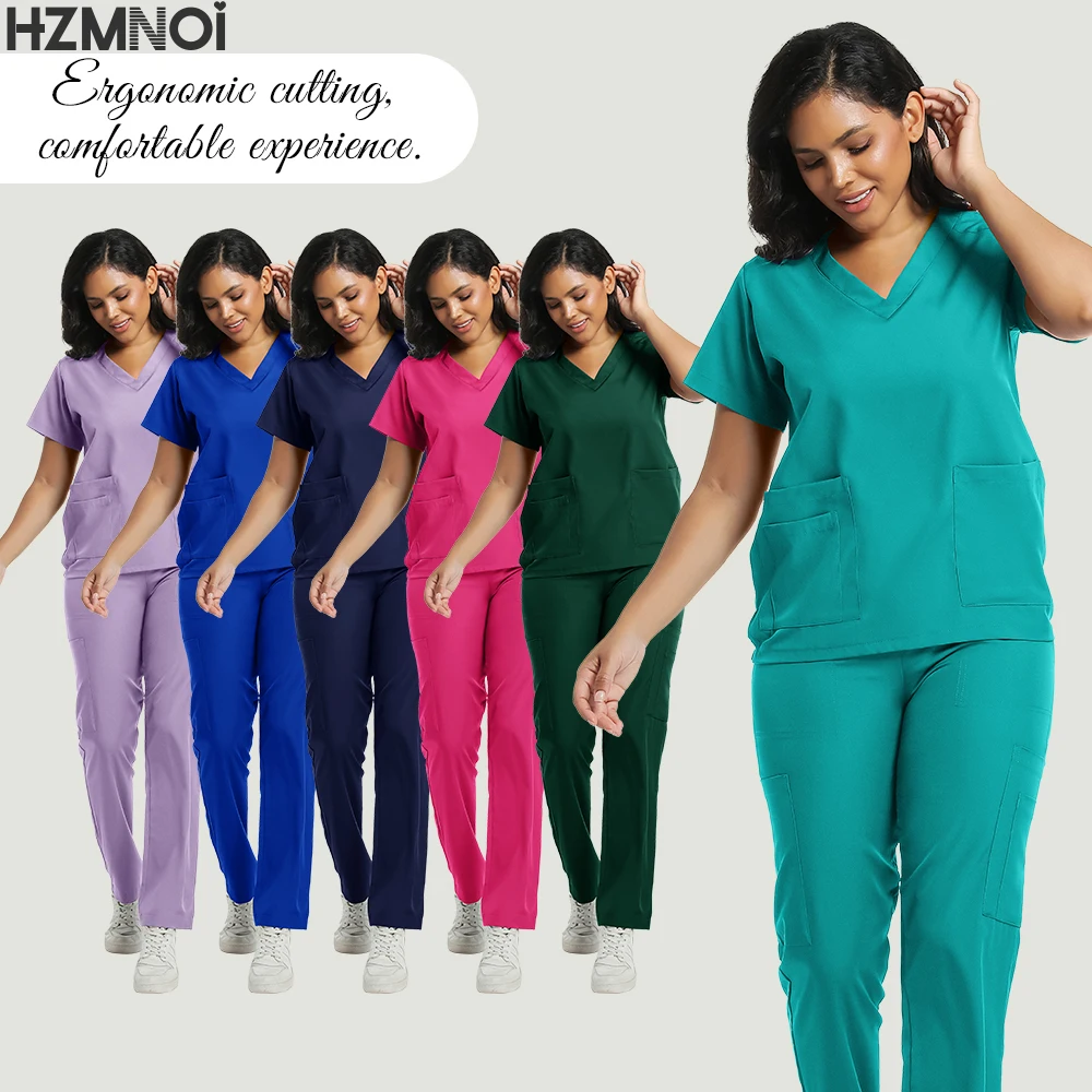 

Medical Uniforms Nurse Nursing Work Clothes Women Scrubs Sets Surgical Suits Lab Hospital Overalls Beauty Salon Spa Work Clothes